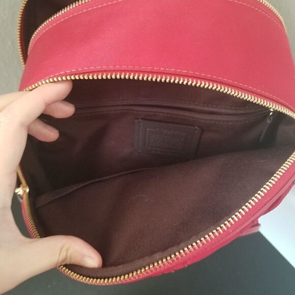 Coach Court Backpack and Cosmetic Bag Set